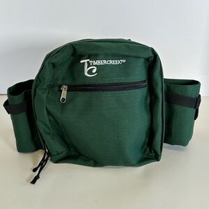 Timber Creek Green Hiking Day Pack Fanny Pack Belt Bag with Drink Holders